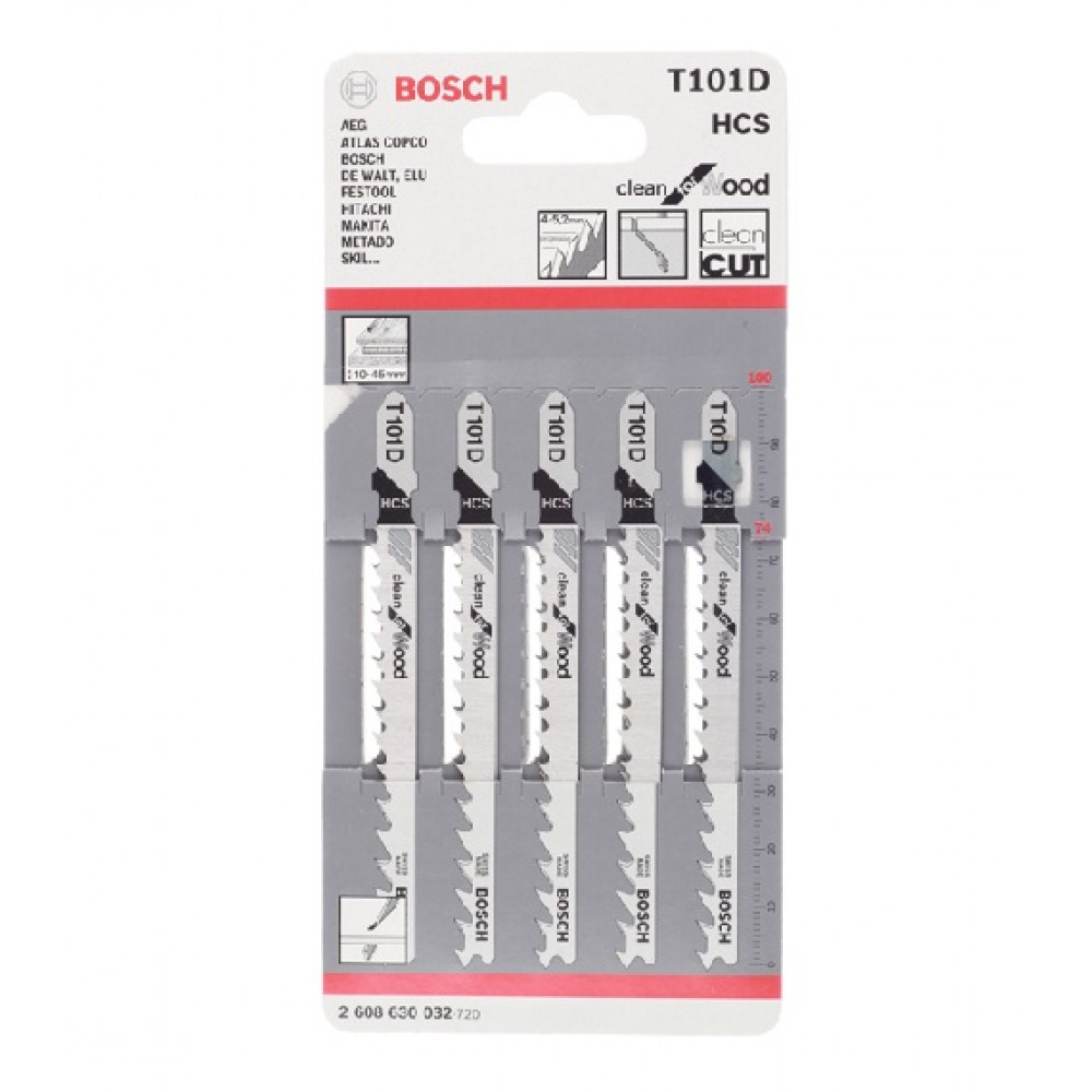 Пилочки для электролобзика Bosch T101D (5шт.)