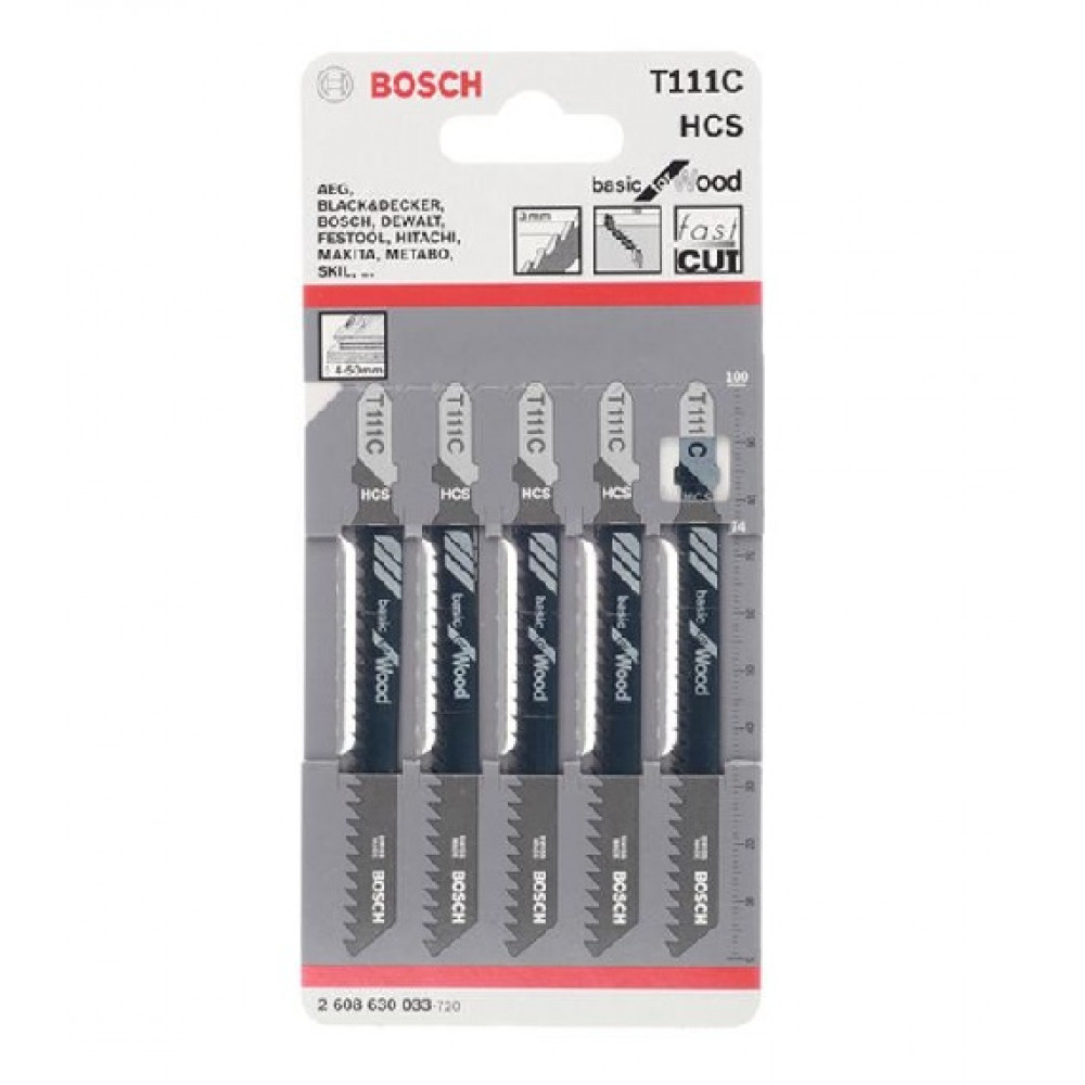 Пилочки для электролобзика Bosch T111C (5шт.)