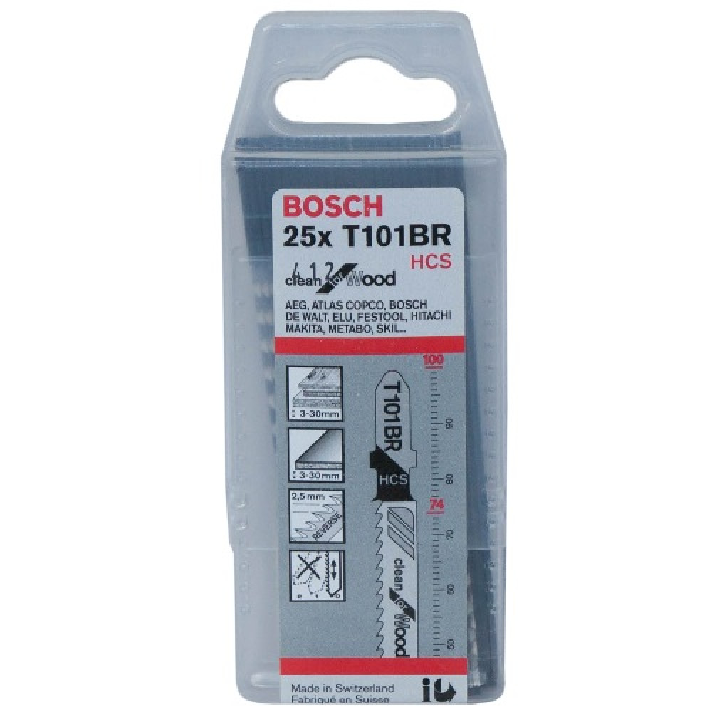 Пилочки для электролобзика Bosch T101BR (25шт.)